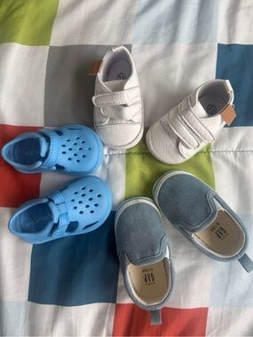 Baby Shoes Bundle 3 Pairs Baby Gap & Carter’s 0–12M